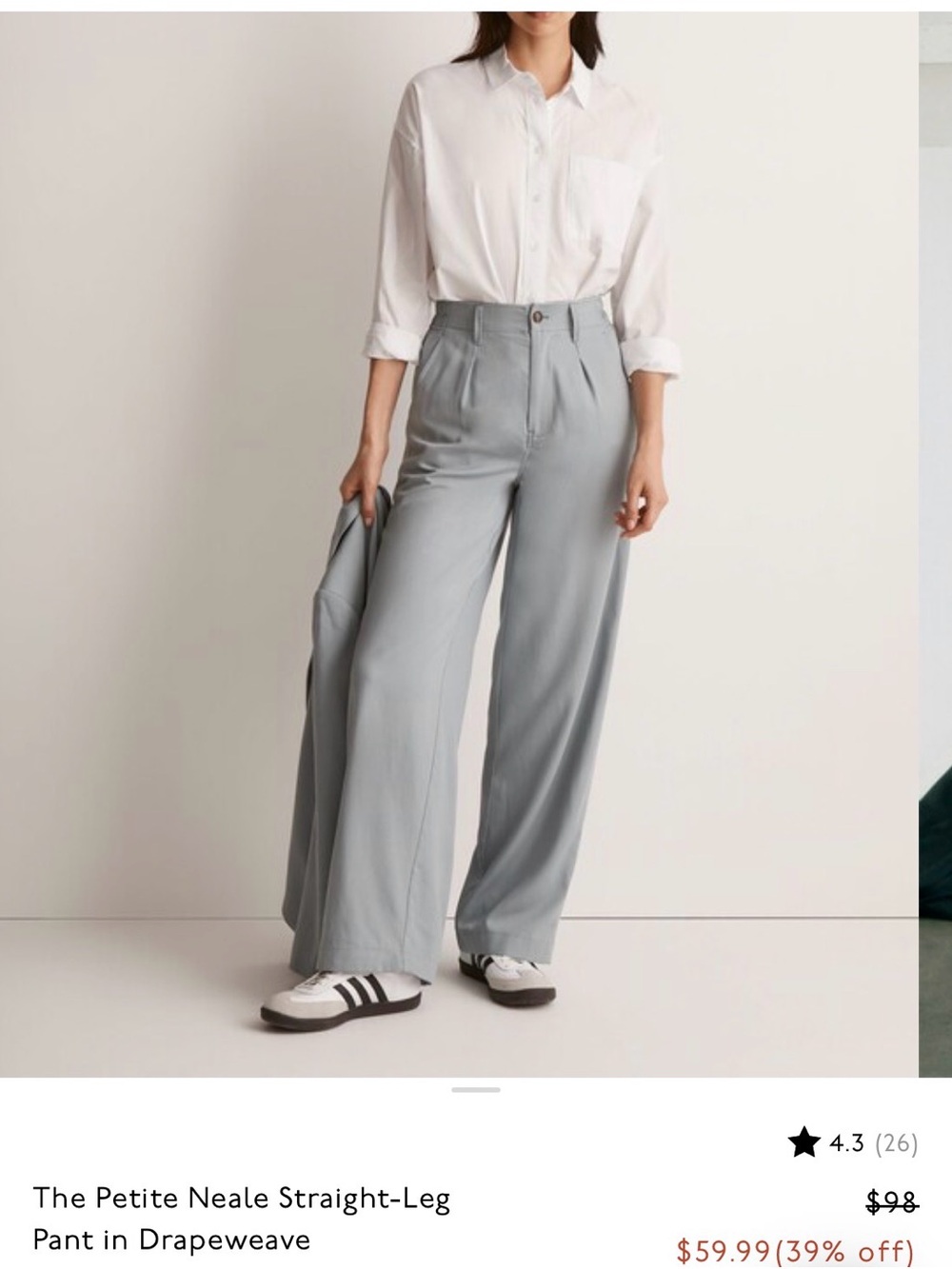 Madewell straight leg pants